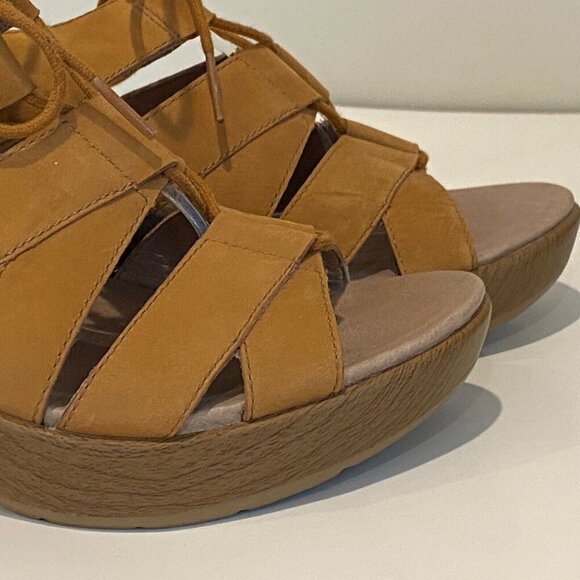 Dansko Janet Slingback Sandals Size 40 US 9  Brown Leather Strappy Lace Up - Picture 10 of 16